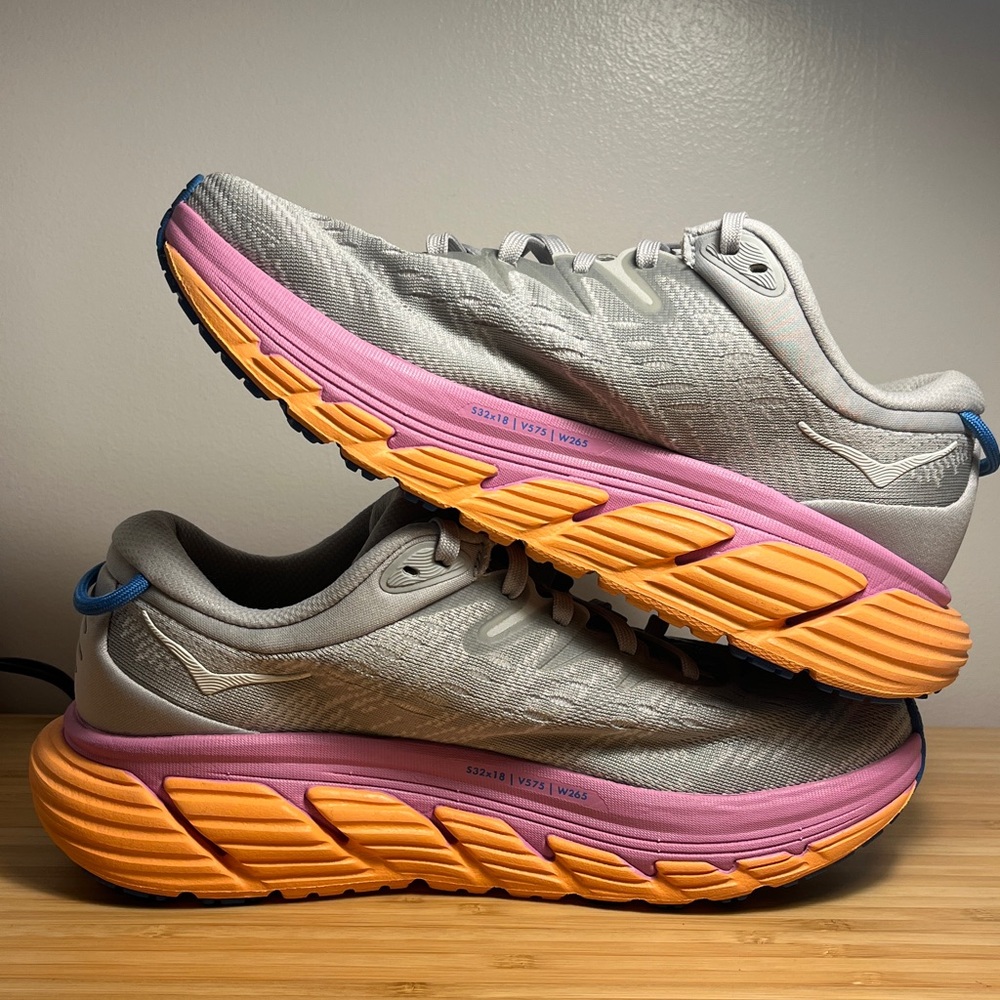 HOKA Gaviota 4 Harbor Mist / Nimbus Cloud Running Shoes - Picture 3 of 10